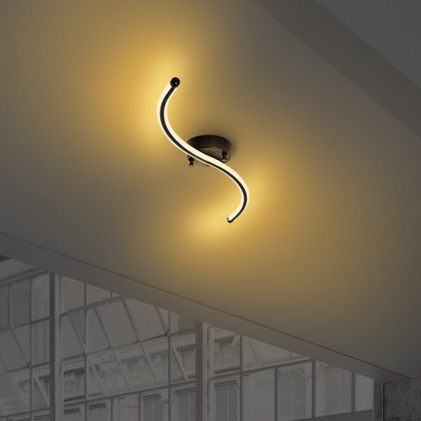 Plafoniera LED nera 10x67 cm Yilan - Opviq lights-image-4