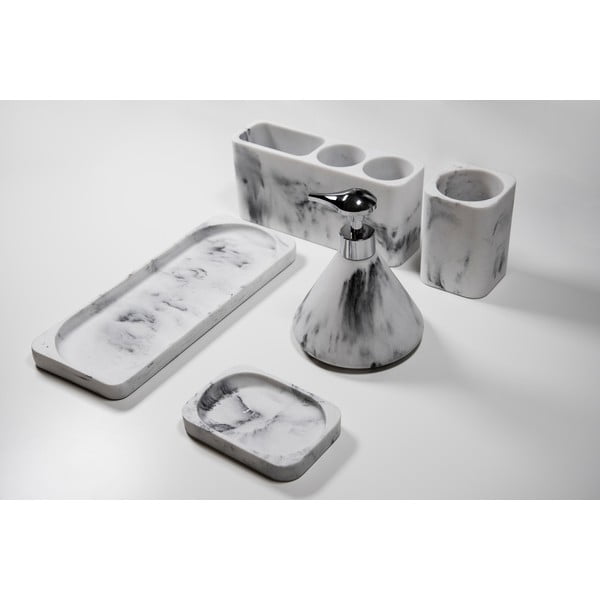 Organizzatore per spazzolini da denti bianco e grigio Desio - Wenko-image-3