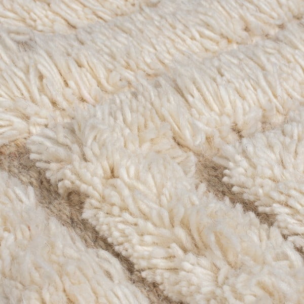 Tappeto beige/color crema in lana tessuto a mano 120x170 cm Greek Key – Flair Rugs-image-2