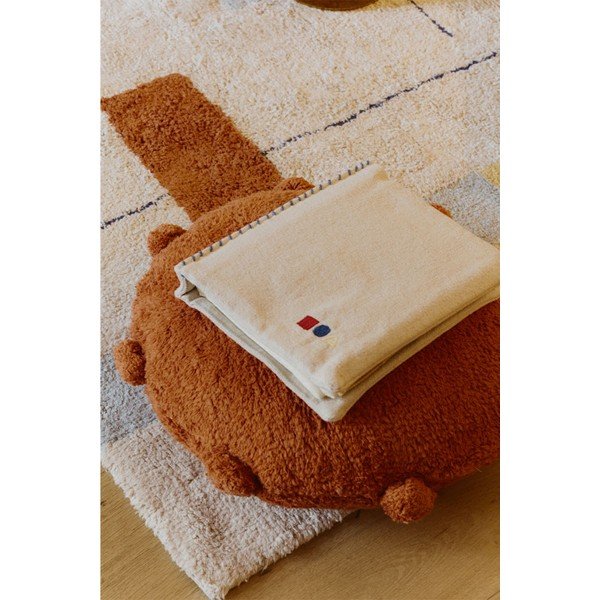 Pouf a sacco per bambini color terracotta Bubbly – Lorena Canals-image-1