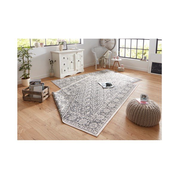 Tappeto da esterno reversibile grigio e crema Curacao, 120 x 170 cm - Bougari-image-3
