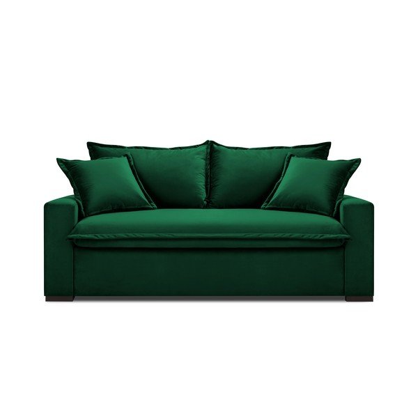 Tmavě zelená rozkládací pohovka Kooko Home Mezzo