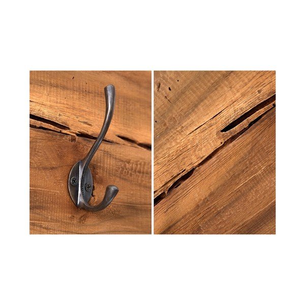 Appendiabiti in teak non trattato Railwood - HSM collection-image-4