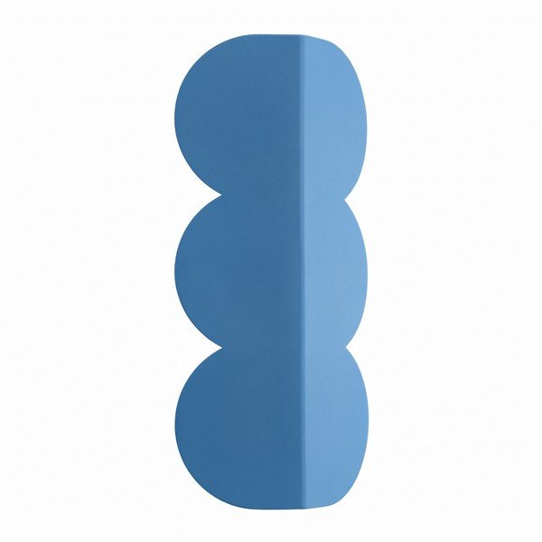 Lampada da parete azzurra in alluminio BISCUIT – Thoro