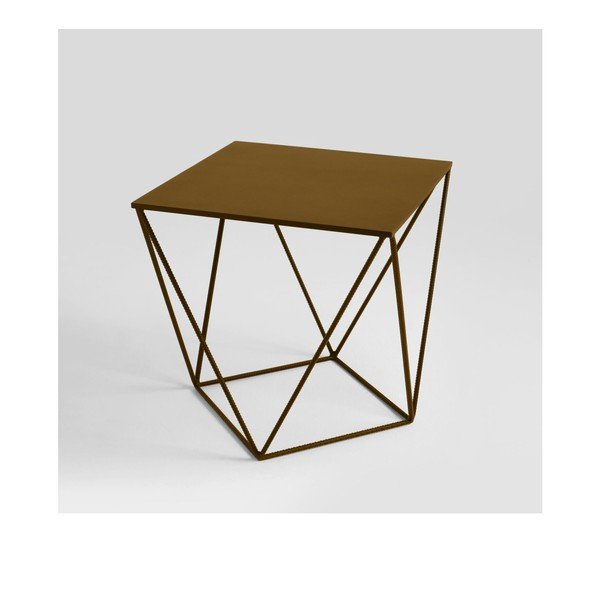 Tavolo pieghevole in oro Custom Form Daryl, 60 x 60 cm - CustomForm-image-1
