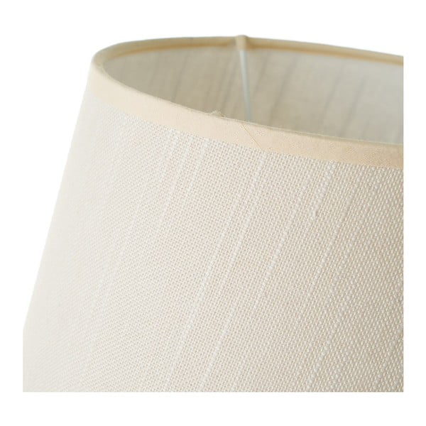 Lampada da tavolo nera e crema con paralume in tessuto (altezza 38,5 cm) - Casa Selección-image-2