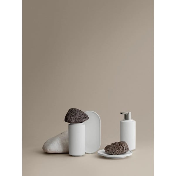 Portasapone bianco in calcestruzzo Creto - Blomus-image-1