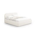 Letto matrimoniale imbottito avorio con contenitore con rete inclusa 180x200 cm Juno – Windsor & Co Sofas