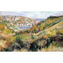 Riproduzione di un dipinto , 60 x 40 cm Auguste Renoir - Hills around the Bay of Moulin Huet, Guernsey - Fedkolor