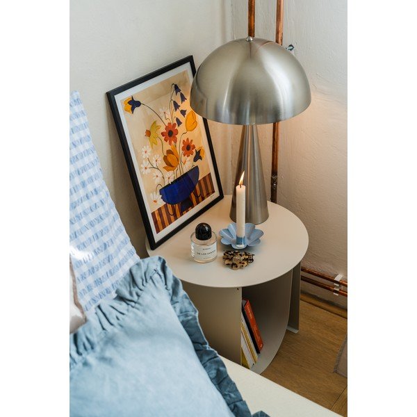 Lampada da tavolo in argento, altezza 51 cm Sublime - Leitmotiv-image-3