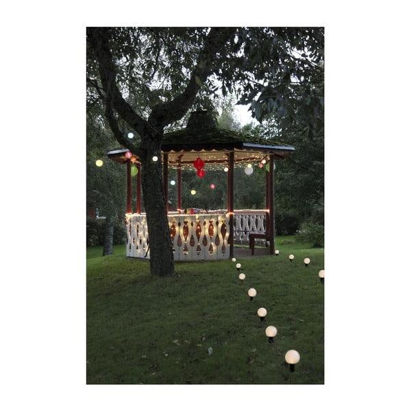 Lanterna solare LED rossa da esterno, ø 30 cm - Star Trading-image-4