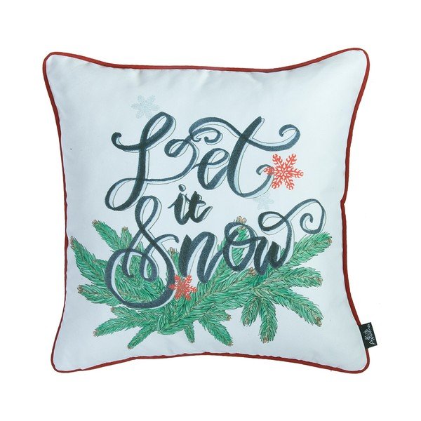 Federa con motivo natalizio Mike & Co. NEW YORK Miele Let It Snow, 45 x 45 cm - Mike & Co. NEW YORK