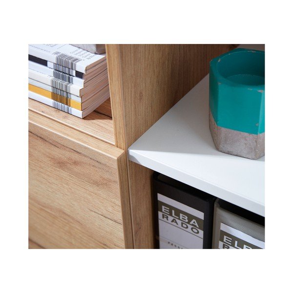 Libreria bianca in rovere 85x120 cm Lioni - Germania-image-4