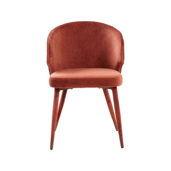 Set di sedie da pranzo rosso chiaro in imbottito 2 pz Kosaka – Light & Living-image-4