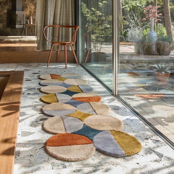 Passatoia in lana tessuta a mano 80x230 cm Mia Ellipse – Flair Rugs-image-1