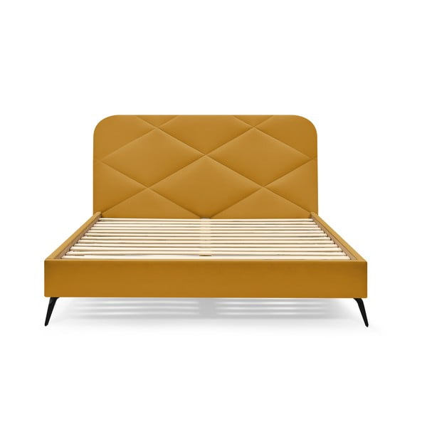 Letto matrimoniale imbottito con rete inclusa 160x200 cm Prune – Bobochic Paris-image-3