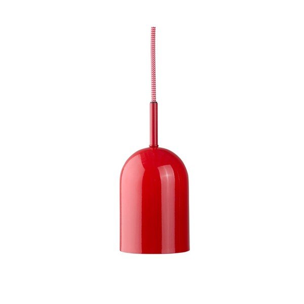 Lampadario rosso in metallo ø 10 cm Ara – Jotex