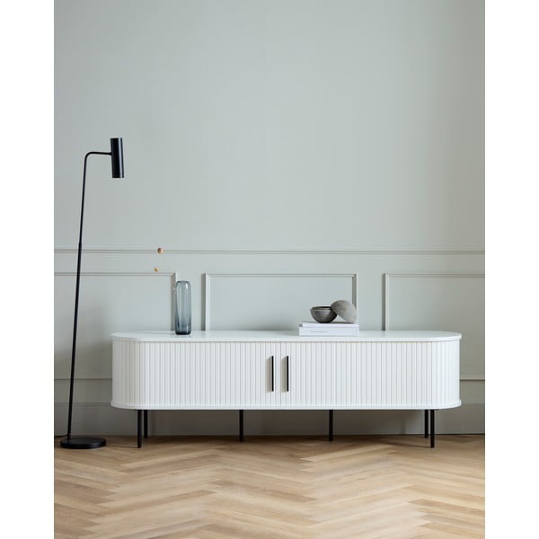 Mobile TV bianco 180x56x45 cm Nola – Unique Furniture-image-1