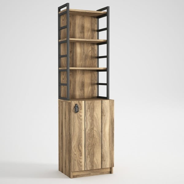 Libreria con mobile in noce decor Lost - Tera Home