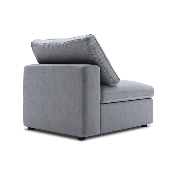 Parte centrale grigia del divano modulare in velluto a coste Galaxy - Windsor & Co Sofas-image-3