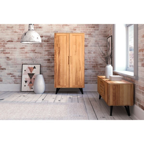 Armadio in legno di faggio 91x185 cm Golo - The Beds-image-1