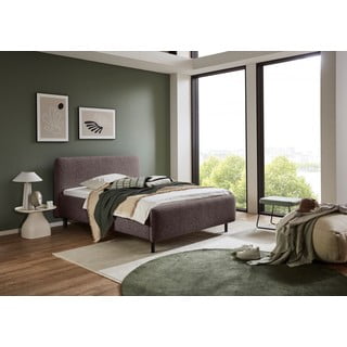 Letto matrimoniale imbottito color antracite rete non inclusa 140x200 cm Primo – Meise Möbel