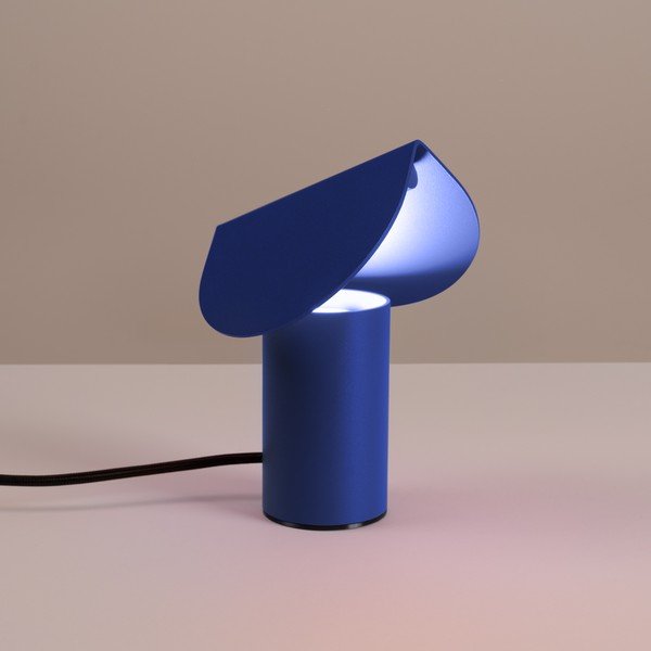 Lampada da tavolo LED blu scuro in alluminio (altezza totale 15 cm) BISCUIT – Thoro-image-1