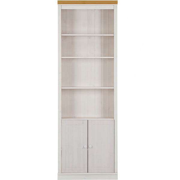 Libreria in legno di pino bianco 74x223 cm Anita - Støraa