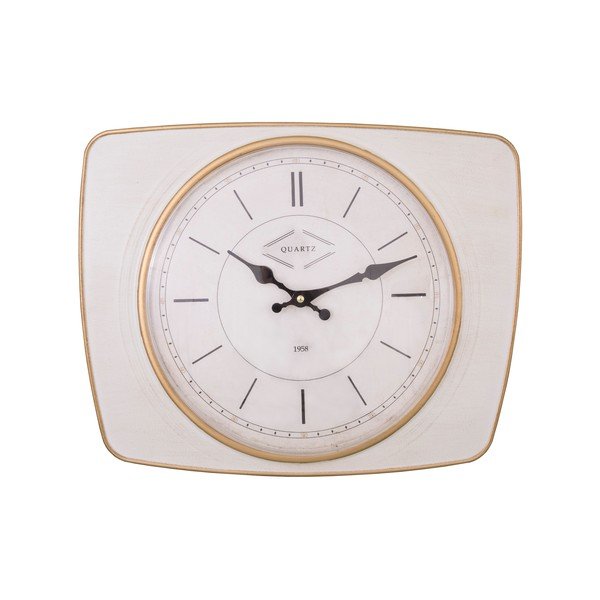 Orologio da parete bianco vintage - Antic Line