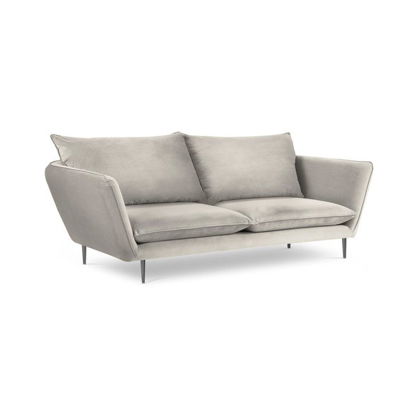 Divano in velluto beige Acacia, lunghezza 225 cm - Mazzini Sofas-image-4