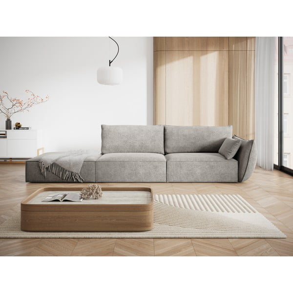 Divano angolare grigio chiaro Vanda - Mazzini Sofas-image-1