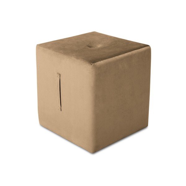 Pouf marrone chiaro , 40 x 45 cm Margaret - Mazzini Sofas