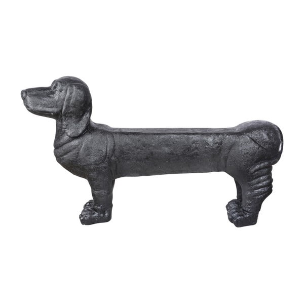 Panchina da giardino nera Dachshund - Esschert Design-image-3