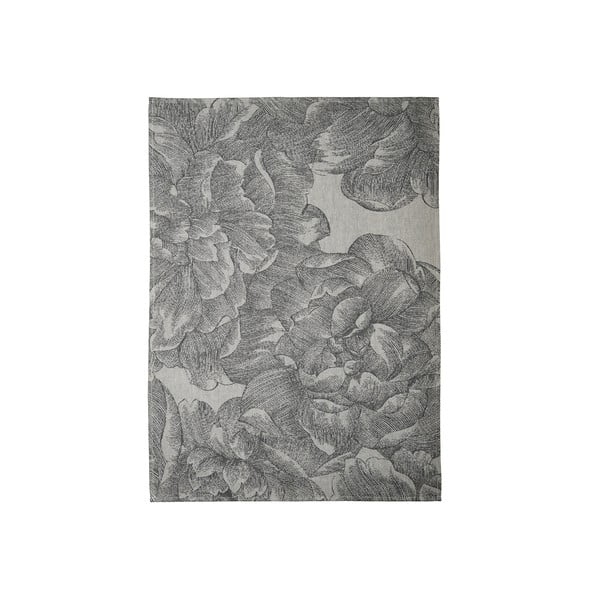 Asciugamano da cucina in cotone grigio Rose, 50 x 70 cm Modern - Södahl