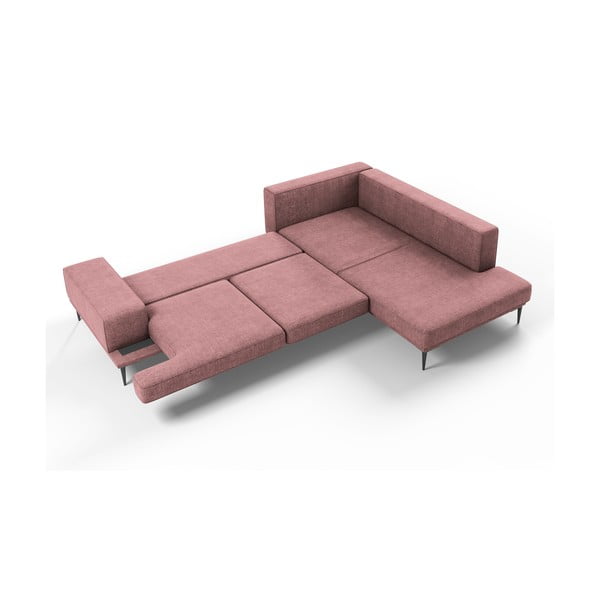 Divano letto angolare rosa, angolo destro Liege - Interieurs 86-image-4