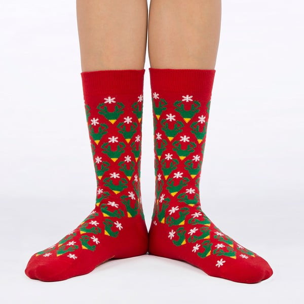 Calzini in confezione regalo Calzini Card con Caribù, taglia 36 - 40 Season's Greetings - Ballonet Socks-image-2
