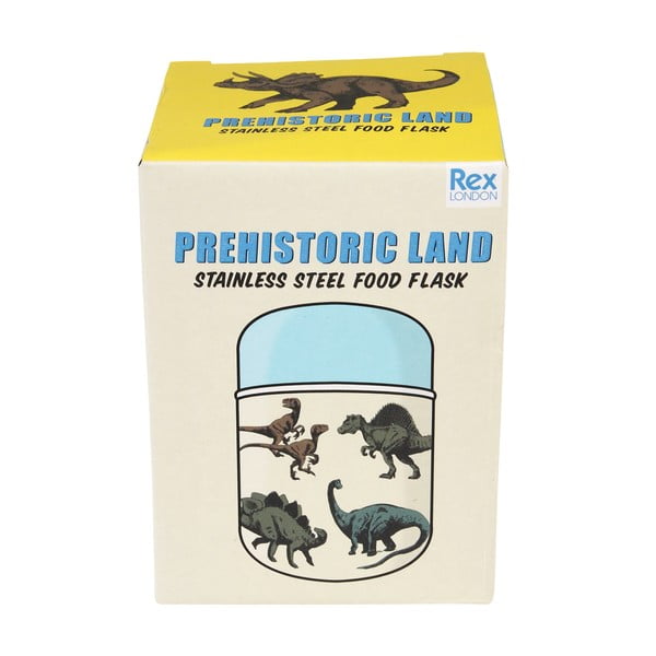 Borraccia termica blu/color crema 280 ml Prehistoric Land – Rex London-image-4