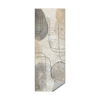 Passatoia grigia/color crema lavabile 80x200 cm Simple Lines – Mila Home