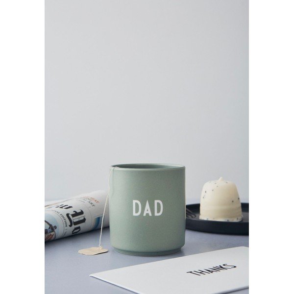 Tazza in porcellana verde 300 ml Dad - Design Letters-image-3