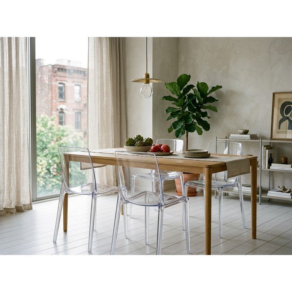 Sedia da pranzo in plastica Adele – Bizzotto-image-1