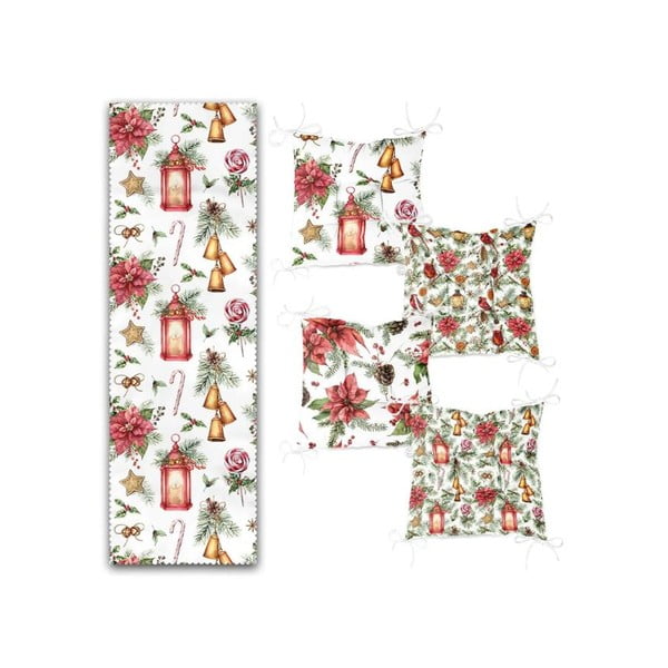 Set di runner e cuscini per sedie 5 pz Lantern – Mila Home