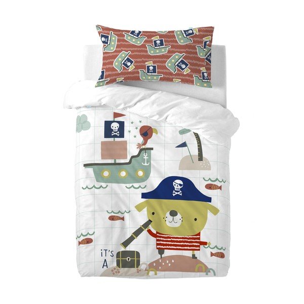 Biancheria da letto in cotone per bambini Pirata, 100 x 120 cm Pirate Life - Moshi Moshi