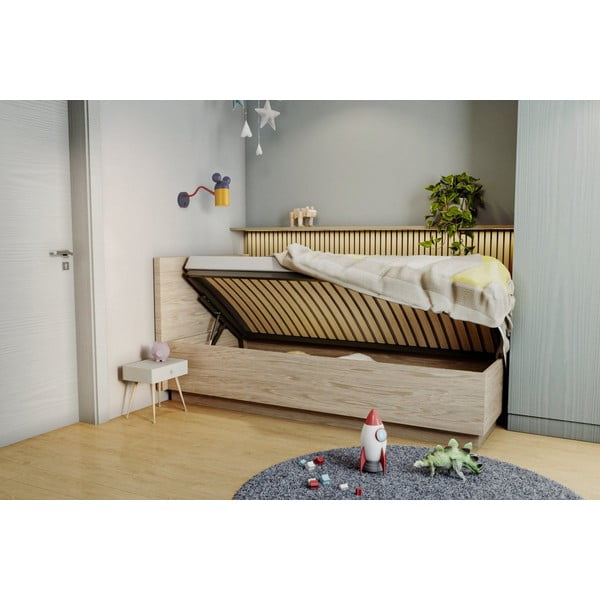 Lampada da parete per bambini blu con paralume in metallo Mouse – GTV-image-1