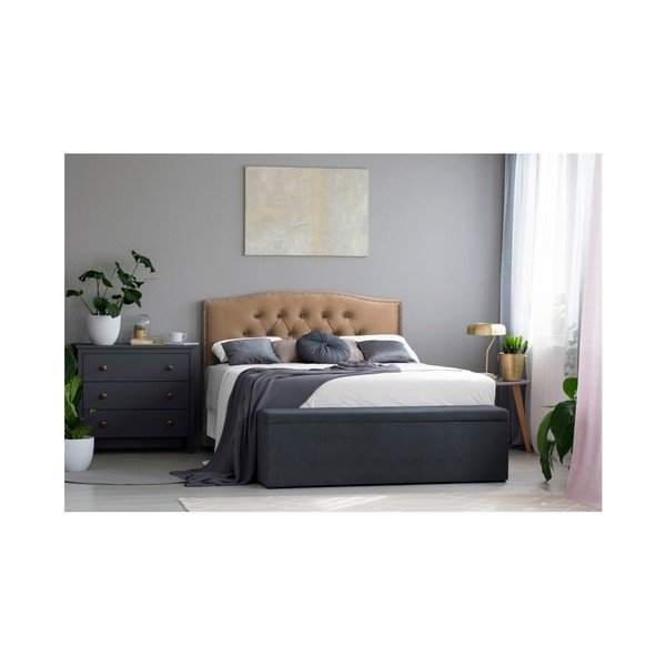 Testiera beige scuro Mazzini Sofas Cloves, 200 x 120 cm - Cosmopolitan Design-image-2