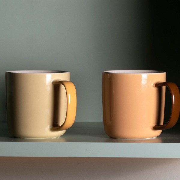 Tazza arancione in new bone china 370 ml Mae – ONA-image-1