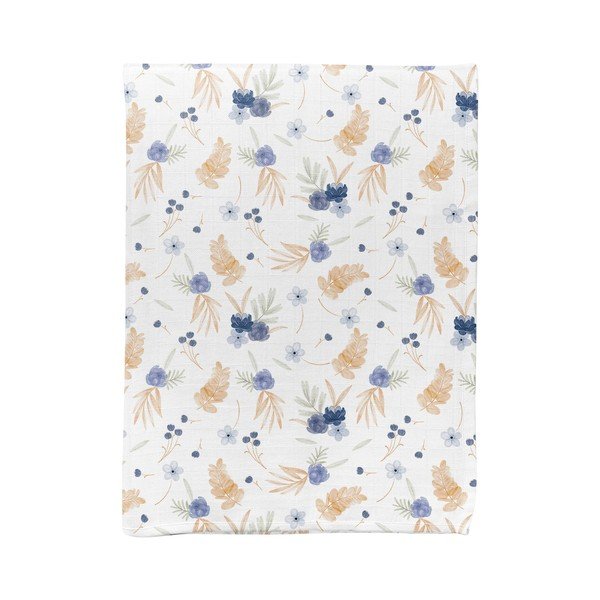 Coperta per bambini bianca in mussola 75x100 cm Mina – Mijolnir