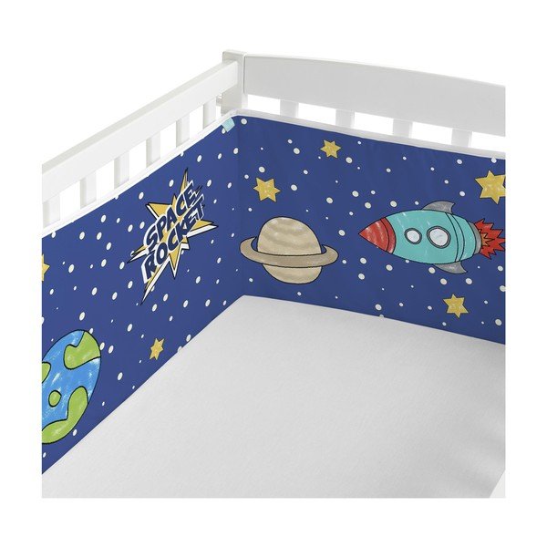Fodera per culla in cotone, 210 x 40 cm Space Rocket - Mr. Fox-image-1