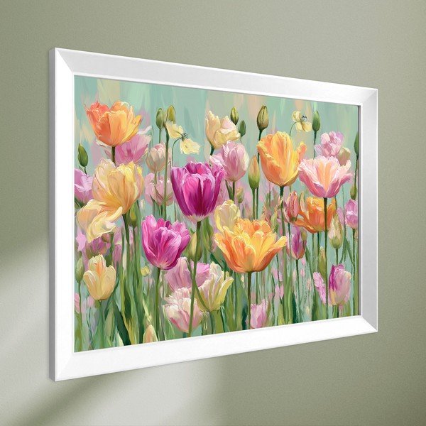 Dipinto stampato con cornice inclusa 75x56 cm Spring Tulip – Styler-image-4