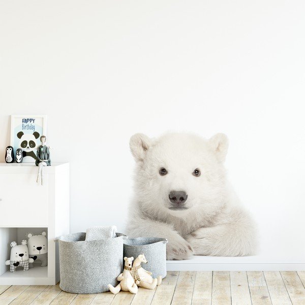 Adesivo murale Orso polare, 58 x 55 cm - Dekornik-image-1