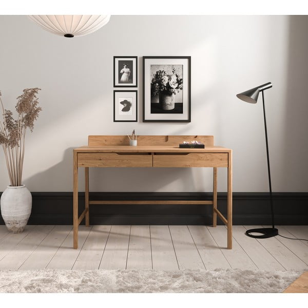 Tavolo da lavoro in rovere 65x120 cm Twig - The Beds-image-1